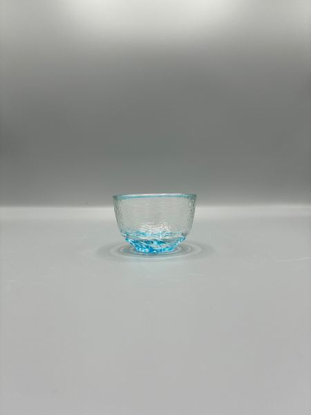 小鉢　水玉　渦模様　ガラス　冷茶　ぐい呑