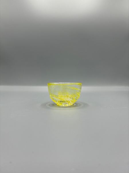 小鉢　水玉　渦模様　ガラス　冷茶　ぐい呑