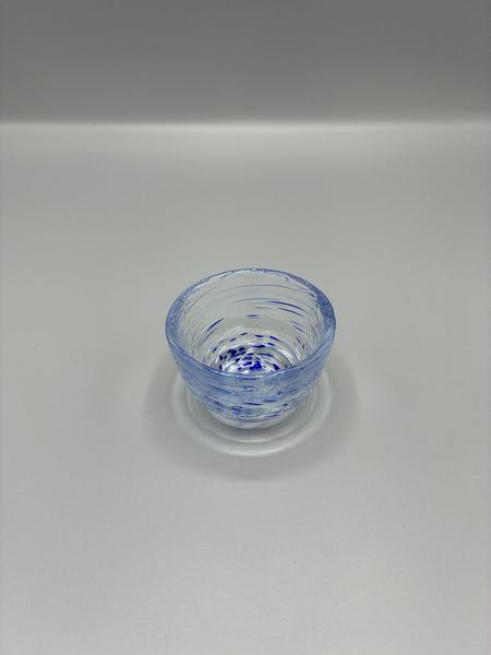 小鉢　水玉　渦模様　ガラス　冷茶　ぐい呑（2枚目）