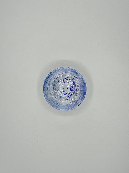 小鉢　水玉　渦模様　ガラス　冷茶　ぐい呑（3枚目）