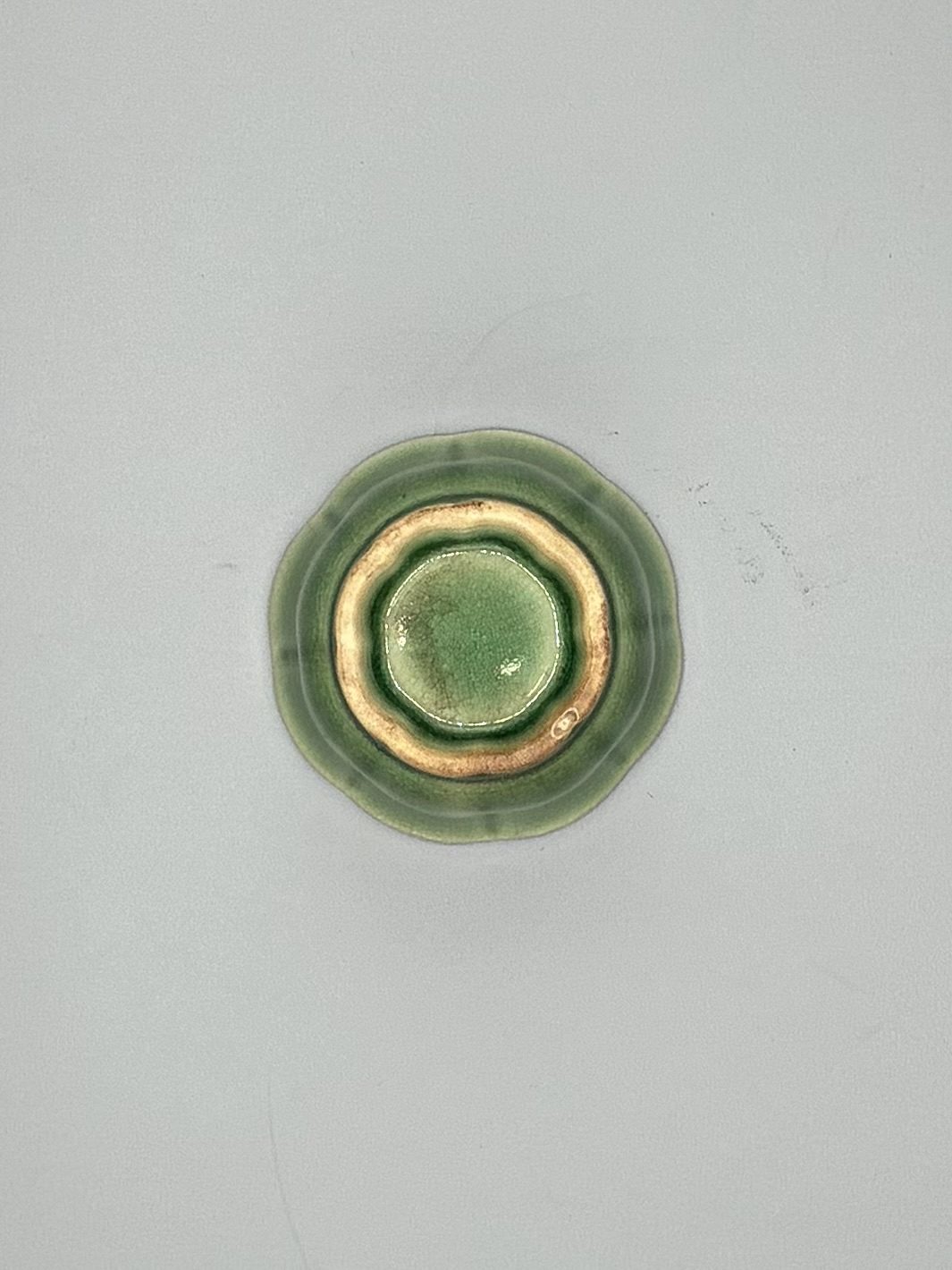 小鉢　緑　花型（4枚目）