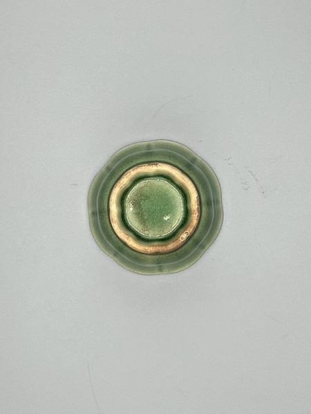 小鉢　緑　花型（4枚目）