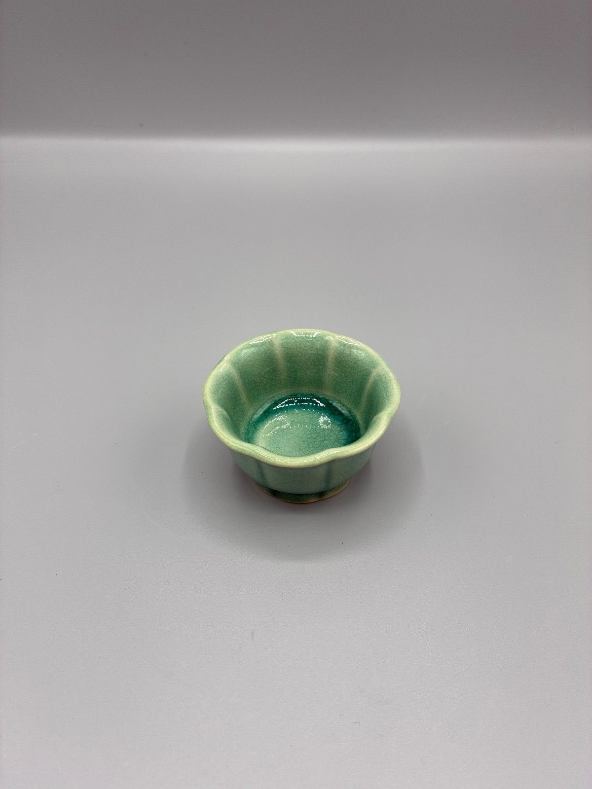小鉢　青　緑　花型（2枚目）