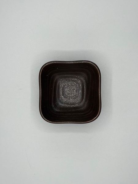 小鉢　角型　黒　茶（3枚目）